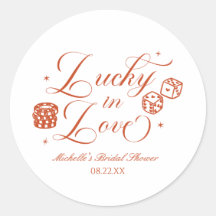 Lucky In Love Playing Card Casino Bridal Shower