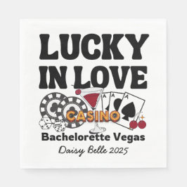 Lucky In Love Vegas Bachelorette Pappersservett