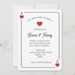 Lucky in Love Wedding Invitation  Inbjudningar