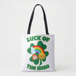 Lucky Irish Cute Shamrock Tecknad Tygkasse