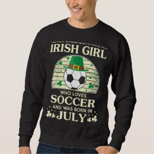 Lucky Irish Girl som Kärlek Soccer Saint patrick Lång Ärmad Tröja