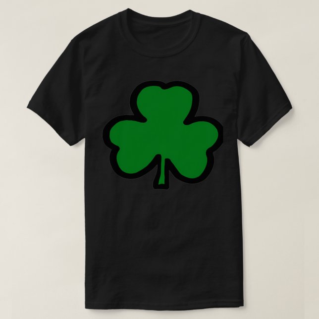 Lucky Irish Grönt St T Shirt (Design framsida)