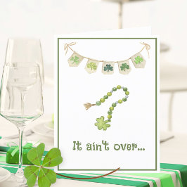 Lucky Irish Klöver Funny Saint Patricks Day Card Meddelande