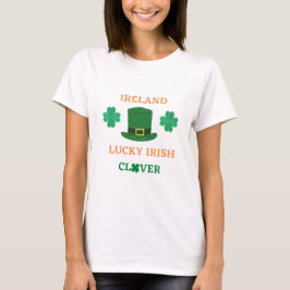 Lucky Irish klöver Ireland T-Shirt