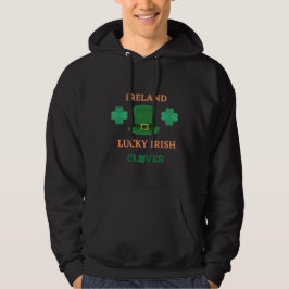 Lucky Irish klöver Irland Hoodie