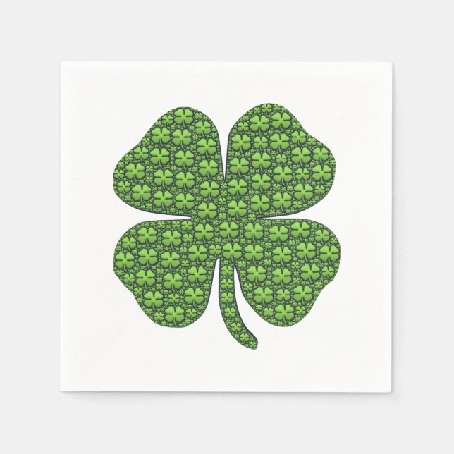 Lucky Irish Klöver Pappersservett (Framsidan)