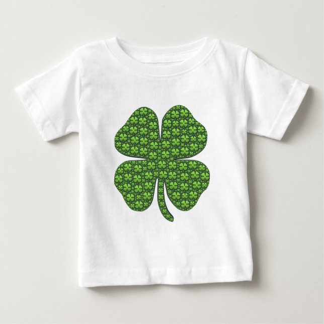 Lucky Irish Klöver T Shirt (Framsida)
