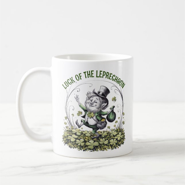 Lucky Irish Leprechaun Kaffemugg (Vänster)