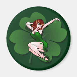 Lucky Irish Pin Up Girl Fridge Magnet Lucky Gifts