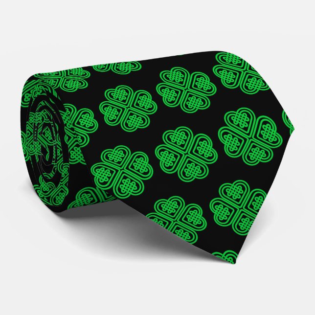 Lucky irish Shamrock Celtic Kärlek Slips (Rullad)