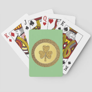 Lucky Irish Shamrock Guld Coin Casinokort