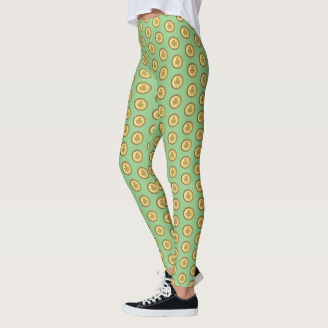 Lucky Irish Shamrock Guld Coin Leggings (Vänster)