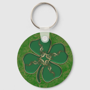 Lucky Irish Shamrock Keychain Nyckelring