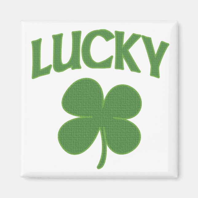 Lucky Irish Shamrock Magnet (Framsidan)