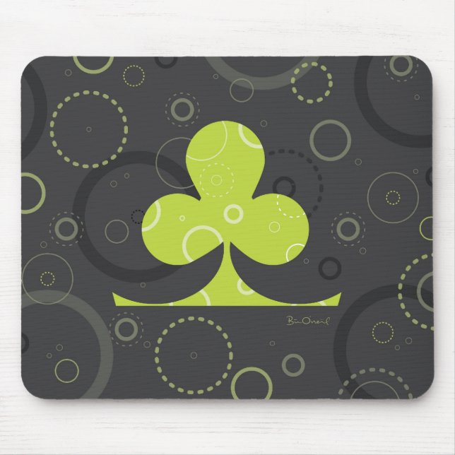 Lucky Irish Shamrock Mousepad Musmatta (Framsidan)