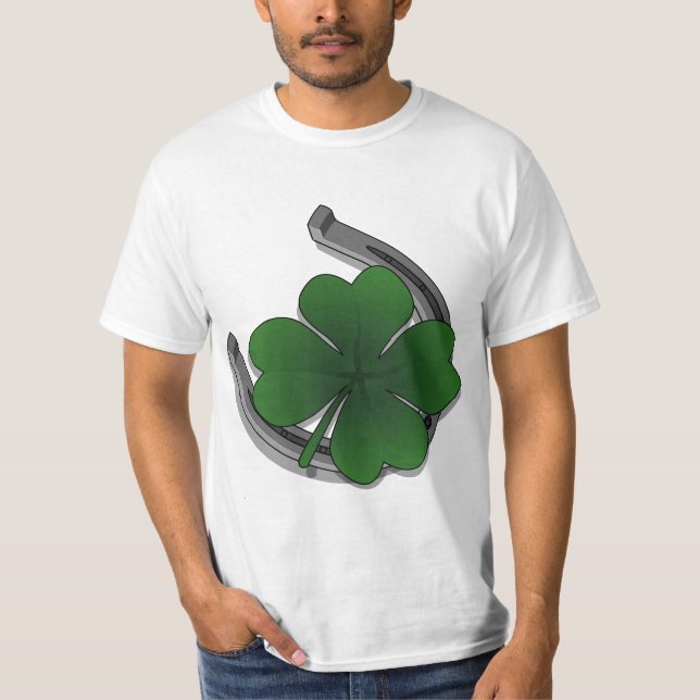 Lucky Irish Shirt St Patrick's T-shirt Lucky Shirt (Framsida)