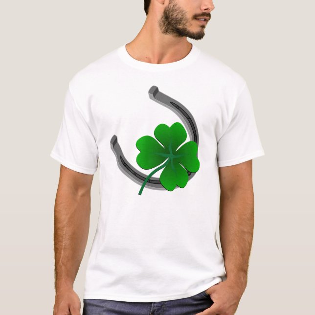 Lucky Irish Shirt St Patrick's T-shirt Lucky Shirt (Framsida)
