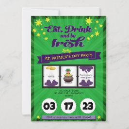 Lucky Irish St. Patrick's Day Party Inbjudningar
