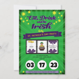 Lucky Irish St. Patrick's Day Party Inbjudningar
