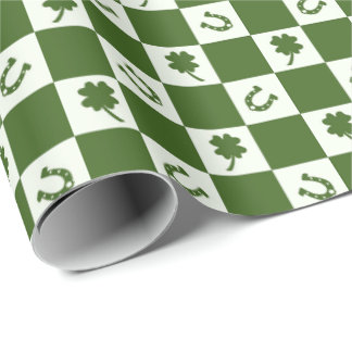 Lucky Irish St. Patrick's Day Wrapping Papper Presentpapper