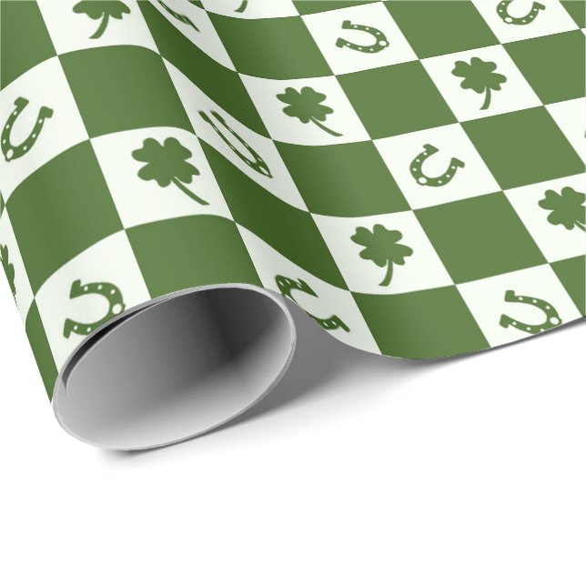 Lucky Irish St. Patrick's Day Wrapping Papper Presentpapper (Rullad Hörn)