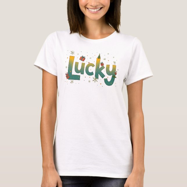 Lucky Jul T Shirt (Framsida)