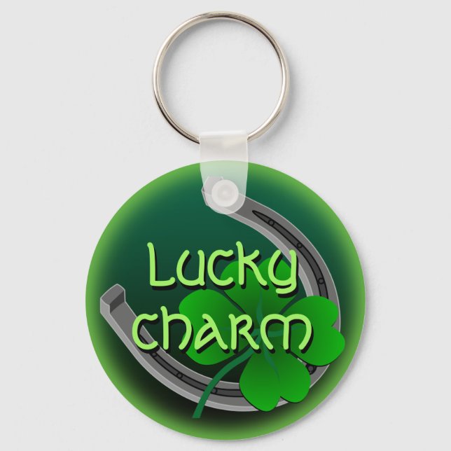 Lucky Keychain Anpassningsbar Lucky Charm Nyckelri Nyckelring (Framsida)