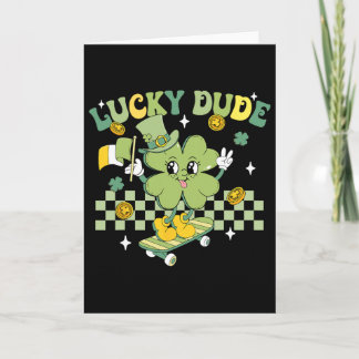 Lucky Kille Rolig St Patricks Day Kid Skateboardåk Kort
