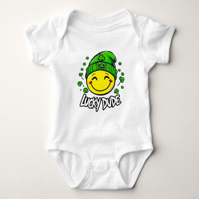 Lucky Killen Smile Ansikte St. Patrick's Day T Shirt (Framsida)