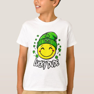 Lucky Killen Smile Ansikte St. Patrick's Day T Shirt