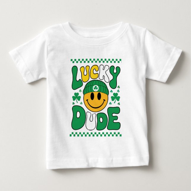 Lucky Killen Smile Ansikte St. Patrick's Day T Shirt (Framsida)