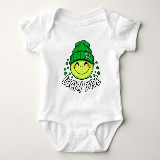 Lucky Killen Smile Ansikte St. Patrick's Day T Shirt (Framsida)