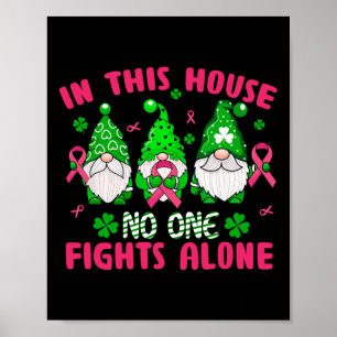 Lucky Klöver Breast Cancer Awareness St Patrick's Poster