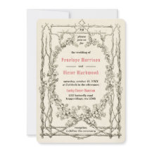 Lucky Klöver bröllopsinbjudan