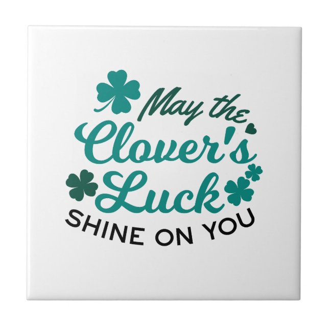 Lucky Klöver Charm - May Klöver Tur Shine Kakelplatta (Framsidan)