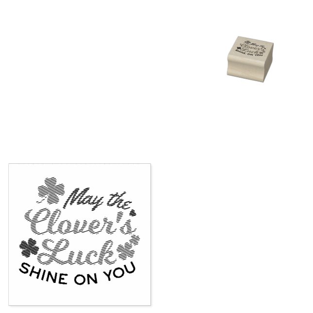 Lucky Klöver Charm - May Klöver Tur Shine Stämpel (Stämplad)