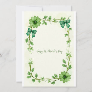 Lucky Klöver Design för St. Patrick's Day Inbjudningar