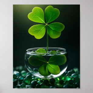 Lucky Klöver Design för St. Patrick's Day Poster