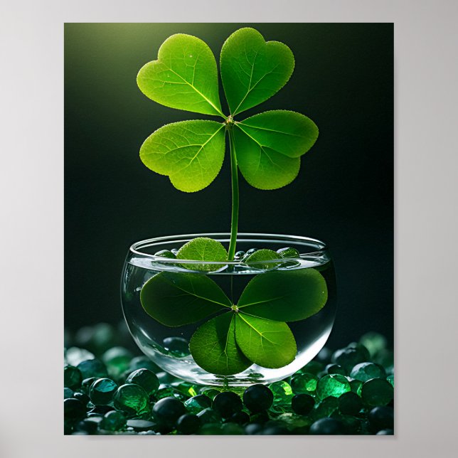 Lucky Klöver Design för St. Patrick's Day Poster (Framsidan)