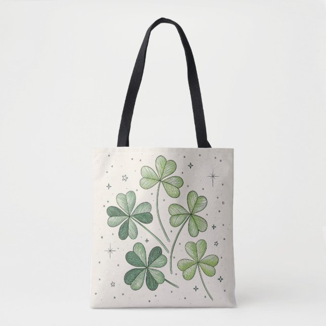 Lucky Klöver Eco Tote Tygkasse (Framsida)