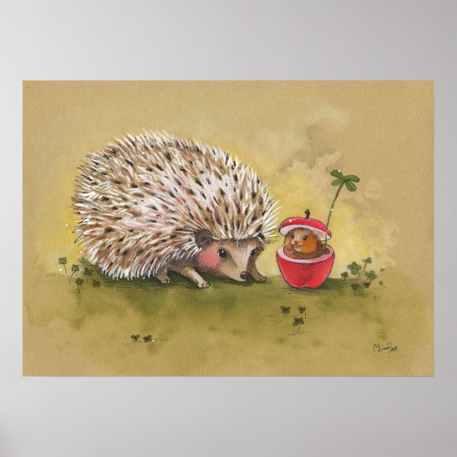 Lucky Klöver eftermiddag Large Poster (Framsidan)