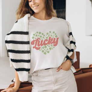 Lucky Klöver Heart St. Patrick's Day T Shirt