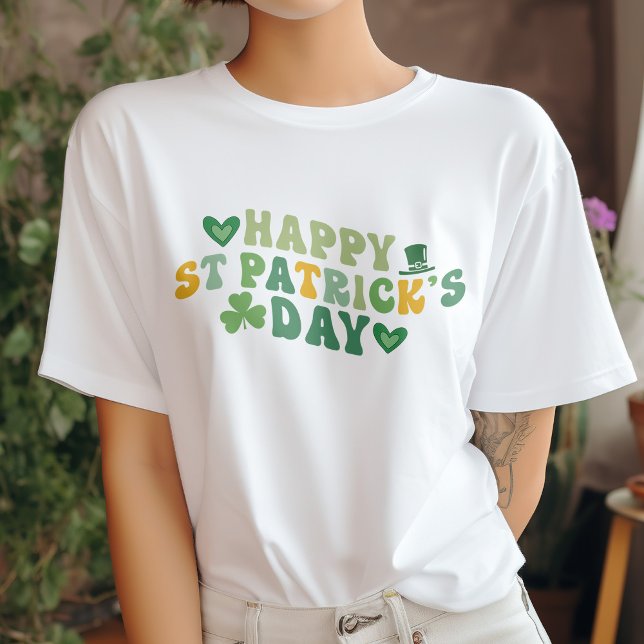 Lucky Klöver Lycklig St. Patrick's Day T Shirt (Skapare uppladdad)