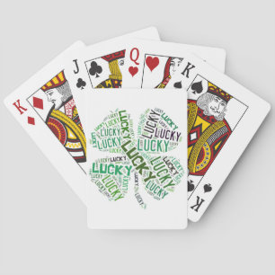 Lucky Klöver Ord Art Spelkort