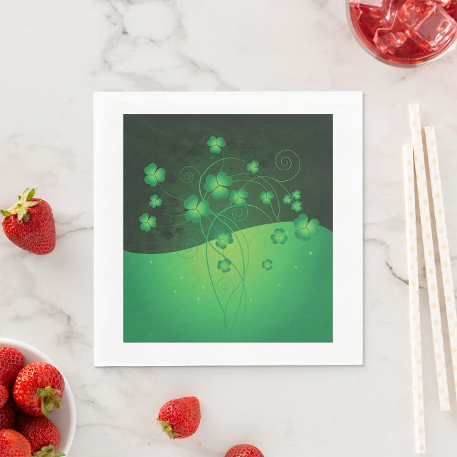 Lucky Klöver Pappra Napkins Pappersservett (Skapare uppladdad)