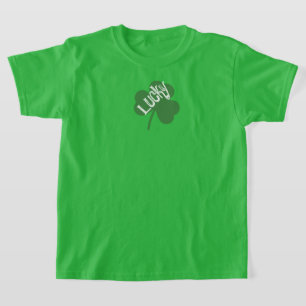 Lucky klöver Saint patrick mellan och Shirt T