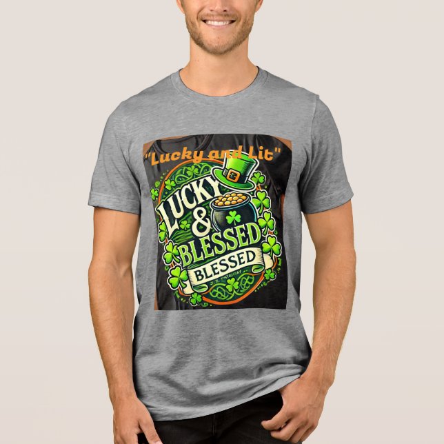 Lucky Klöver St. Patrick's Day T-Shirt - Irish Sha (Framsida)