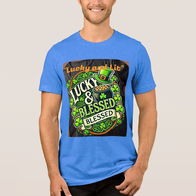 Lucky Klöver St. Patrick's Day T-Shirt - Irish Sha (Framsida)