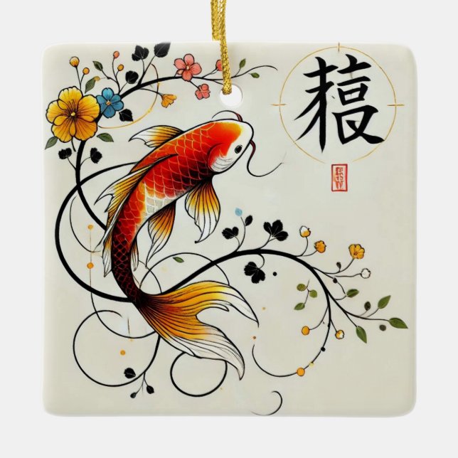 Lucky Koi Ornament (Framsida)