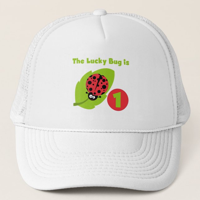 Lucky Kryp 1:a födelsedagen T-shirts och presenter Keps (Framsida)
